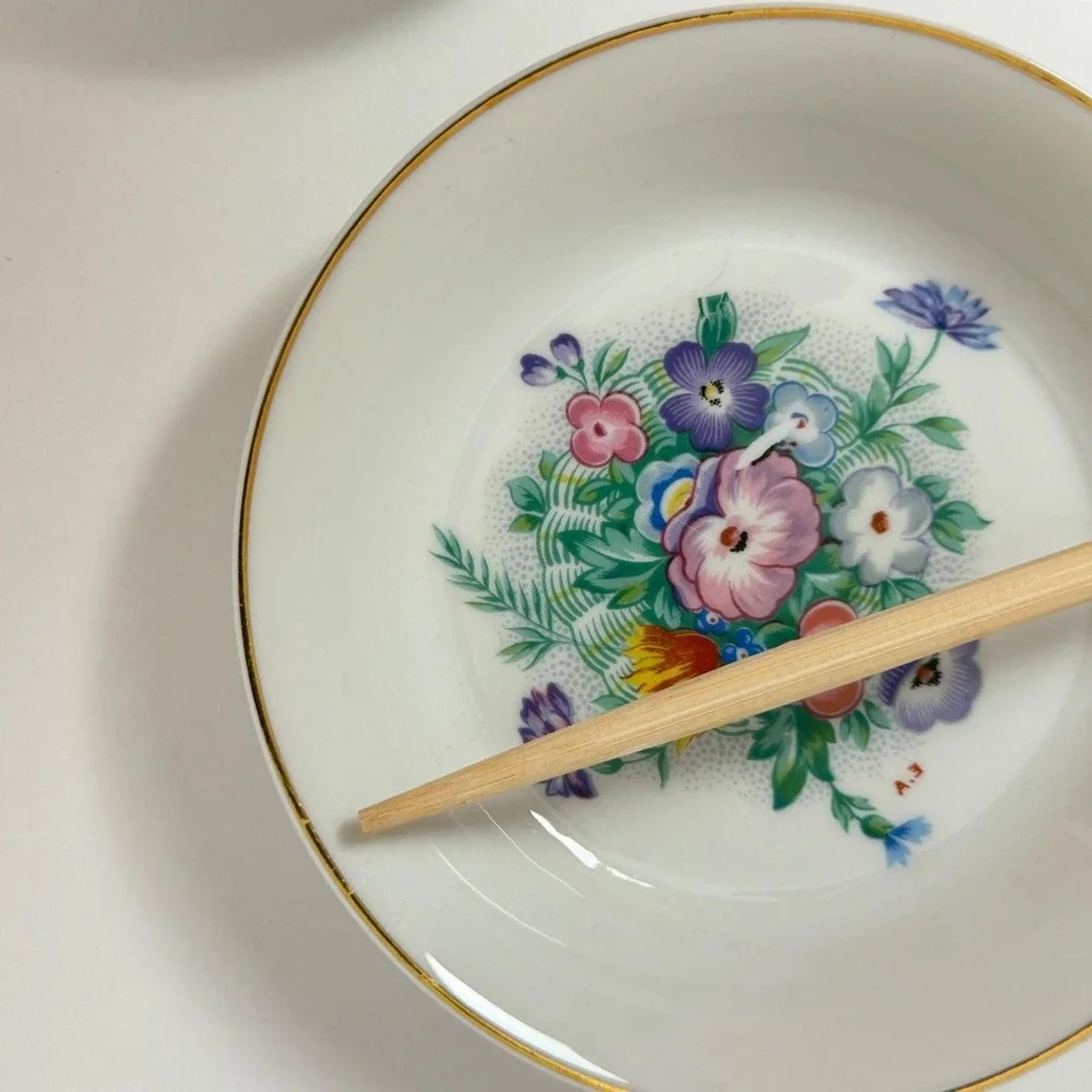 Antique Ch Field Haviland Limoges Berry‎ Bowls Set 5 Floral Gold Trim France